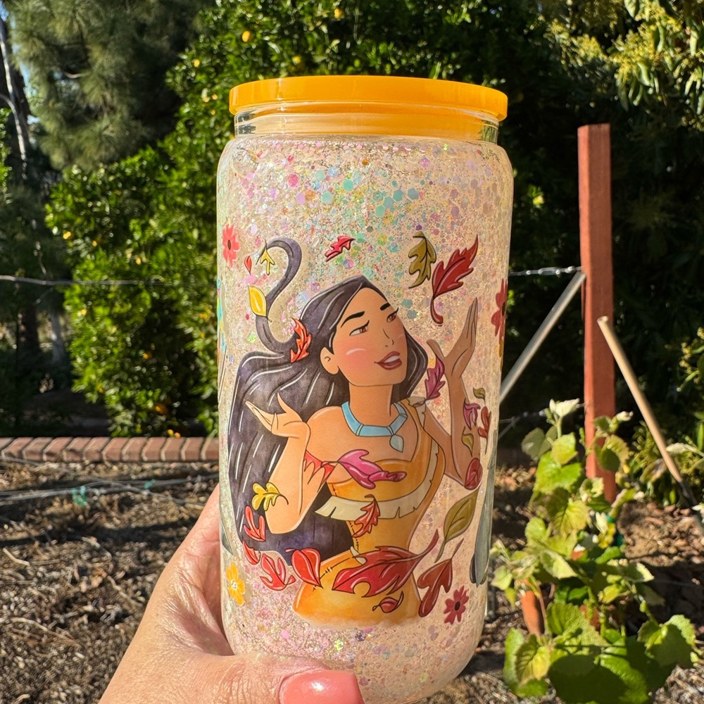 Pocahontas snow globe Tumbler 16oz